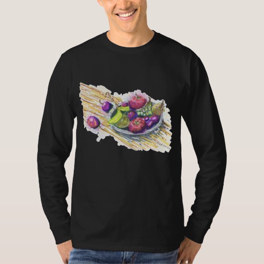 静物画 フルーツ Tシャツ (正面)