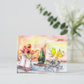 静物画 ポストカード (スタンド正面)