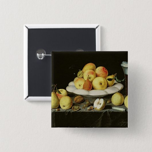 静物画 缶バッジ (正面&裏面)