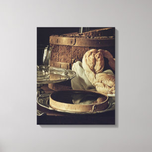 静物画。 軽食 キャンバスプリント