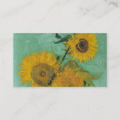 静物画 – 3つのひまわりのある花器，ファンゴッホ 名刺 (裏面)