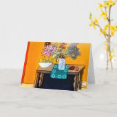 静物画#4 カード (黄色い花)