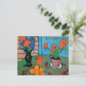 静物花とオレンジ |フォン・ジャレンスキー ポストカード (スタンド正面)