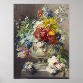 静物花瓶の花の花束ヴィンテージ ポスター (正面)