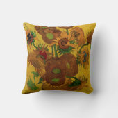 静物花瓶15本のひまわり ヴィンセント・ヴァン・ゴッホ クッション (裏面)