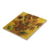 静物花瓶15本のひまわり ヴィンセント・ヴァン・ゴッホ タイル (側面)