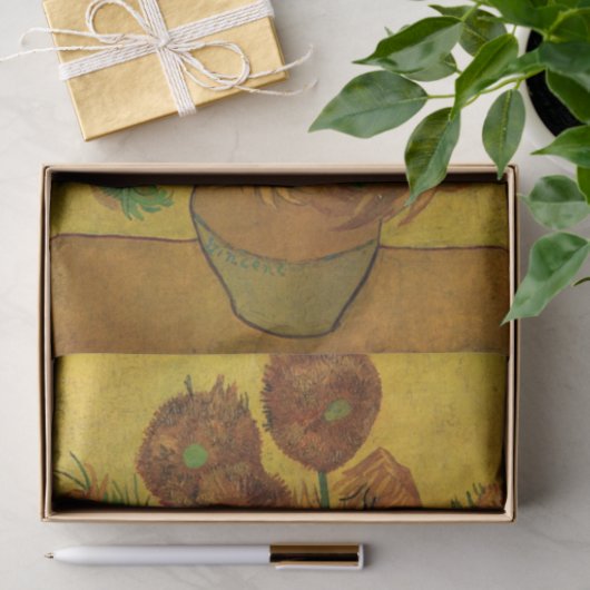 静物花瓶15本のひまわり ヴィンセント・ヴァン・ゴッホ 薄葉紙 (ギフト)