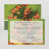 静物花瓶 オレアンダーと本、ゴッホ 招待状 (正面/裏面)