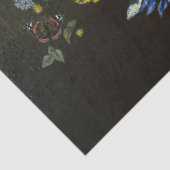 静物花絵を描付き 薄葉紙 (詳細)