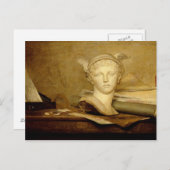 静物芸術の属性を持つ生活, 1765-66 ポストカード (正面/裏面)