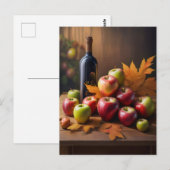 静物詩、紅葉、 ポストカード (正面/裏面)