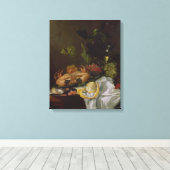 静物詩， 17世紀 キャンバスプリント (インサイチュ (ウッドフロア))