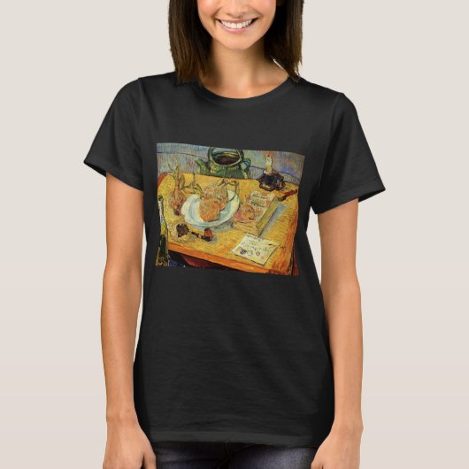 静物・デッサン板のある静物 by ヴィンセント・ヴァン・ゴッホ tシャツ (正面)