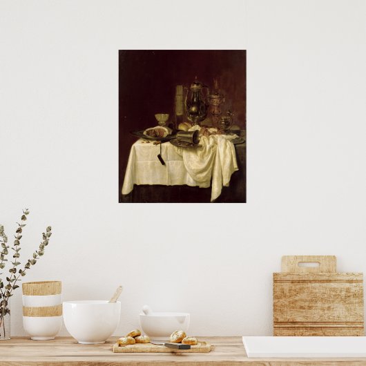 静物， 1638 ポスター (キッチン)