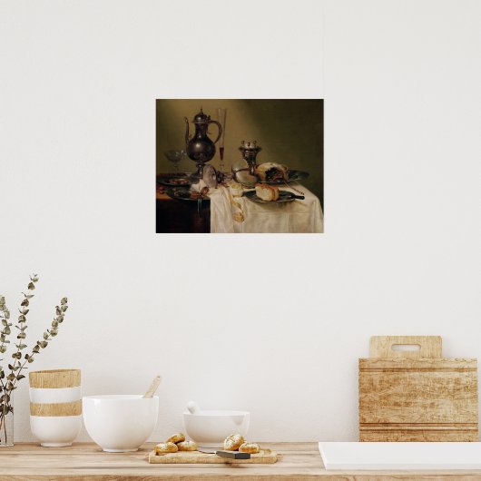 静物， 1642 ポスター (キッチン)