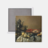 静物， 1643 (パネル上の油) マグネット (正面/裏面)