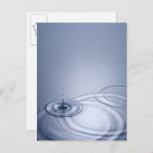 静独身のかな所に落ちる水の滴 ポストカード (正面/裏面)