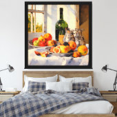 静生活印象主義絵画のフランスの キャンバスプリント (インサイチュ (寝室))