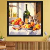 静生活印象主義絵画のフランスの キャンバスプリント (インサイチュ (リビング))