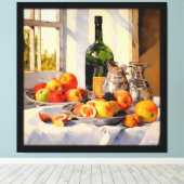 静生活印象主義絵画のフランスの キャンバスプリント (インサイチュ (ウッドフロア))