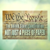 静的にしがみつくデカール米国憲法 ウィンドウサイン (シート3)