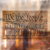 静的にしがみつくデカール米国憲法 ウィンドウサイン (シート2)