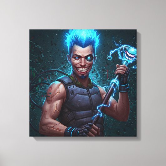 静的ジェスター キャンバスプリント (正面)