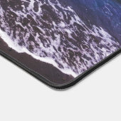 静穏なブルー海波デスクマット デスクマット (コーナー)