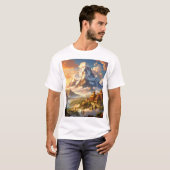 静穏の峰の寺院 Tシャツ (正面フル)