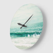 静穏の海 ラージ壁時計 (傾斜)