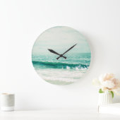 静穏の海 ラージ壁時計 (ホーム)