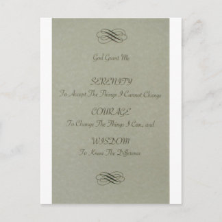 静穏の祈り 詩 ポストカード