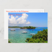 静穏はビーチ ポストカード (正面/裏面)