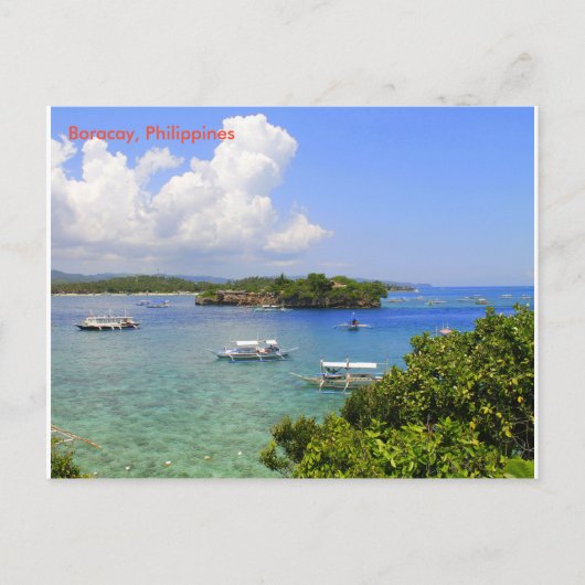 静穏はビーチ ポストカード (正面)