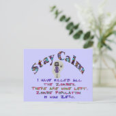 静穏ゾンビは死んでいる ポストカード (スタンド正面)