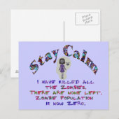 静穏ゾンビは死んでいる ポストカード (正面/裏面)