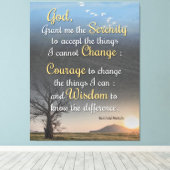 静穏、勇気、知恵 キャンバスプリント (インサイチュ (ウッドフロア))