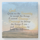 静穏、勇気、知恵 ストーンコースター (正面)