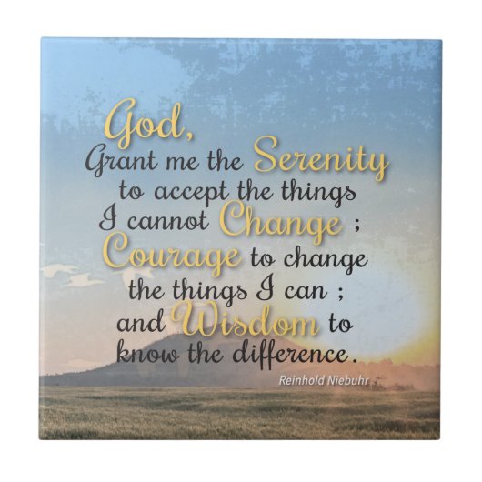 静穏、勇気、知恵 タイル (正面)