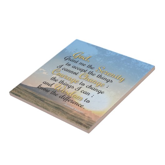 静穏、勇気、知恵 タイル (側面)