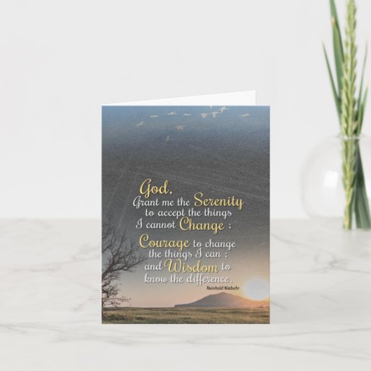 静穏、勇気、知恵 ノートカード (正面)