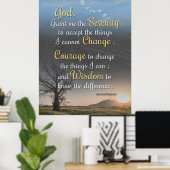 静穏、勇気、知恵 ポスター (ホームオフィス)