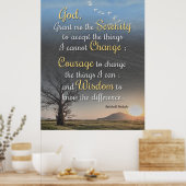 静穏、勇気、知恵 ポスター (キッチン)