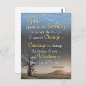 静穏、勇気、知恵 ポストカード (正面/裏面)