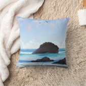 静穏、雲、静かな美しい クッション (ブランケット)