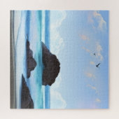 静穏、雲、静かな美しい ジグソーパズル (横)