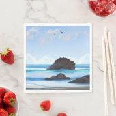 静穏、雲、静かな美しい スタンダードランチョンナプキン (インサイチュ)