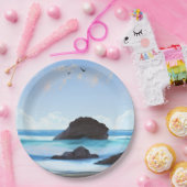 静穏、雲、静かな美しい ペーパープレート (パーティー)