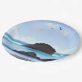 静穏、雲、静かな美しい ペーパープレート (アングル)