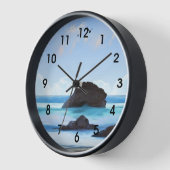 静穏、雲、静かな美しい 壁時計 (傾斜)